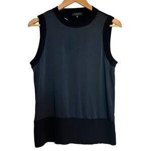 Rag & Bone satin & knit cut out back sleeveless top size M excellent condition
